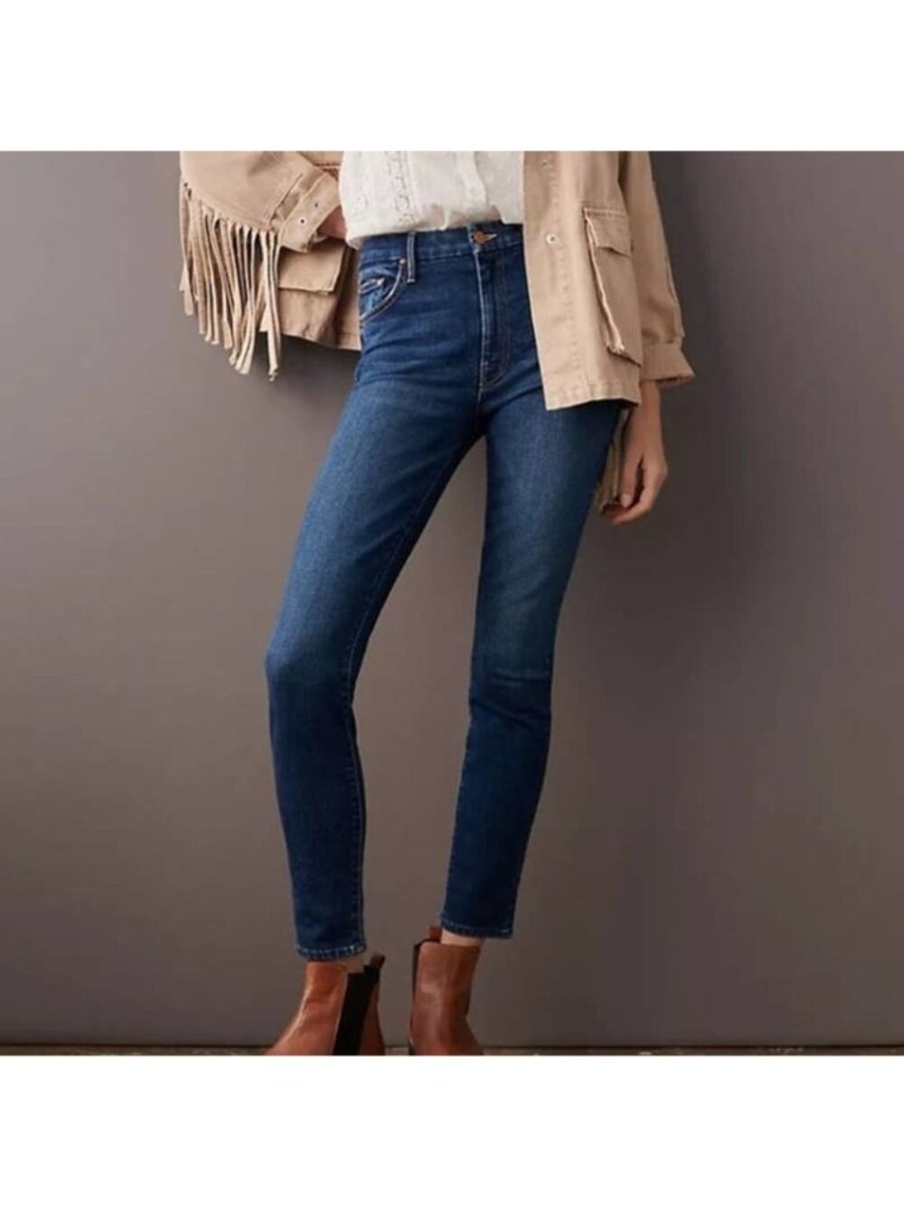 MOTHER High Waisted Looker Jeans Until Next Time Size 26